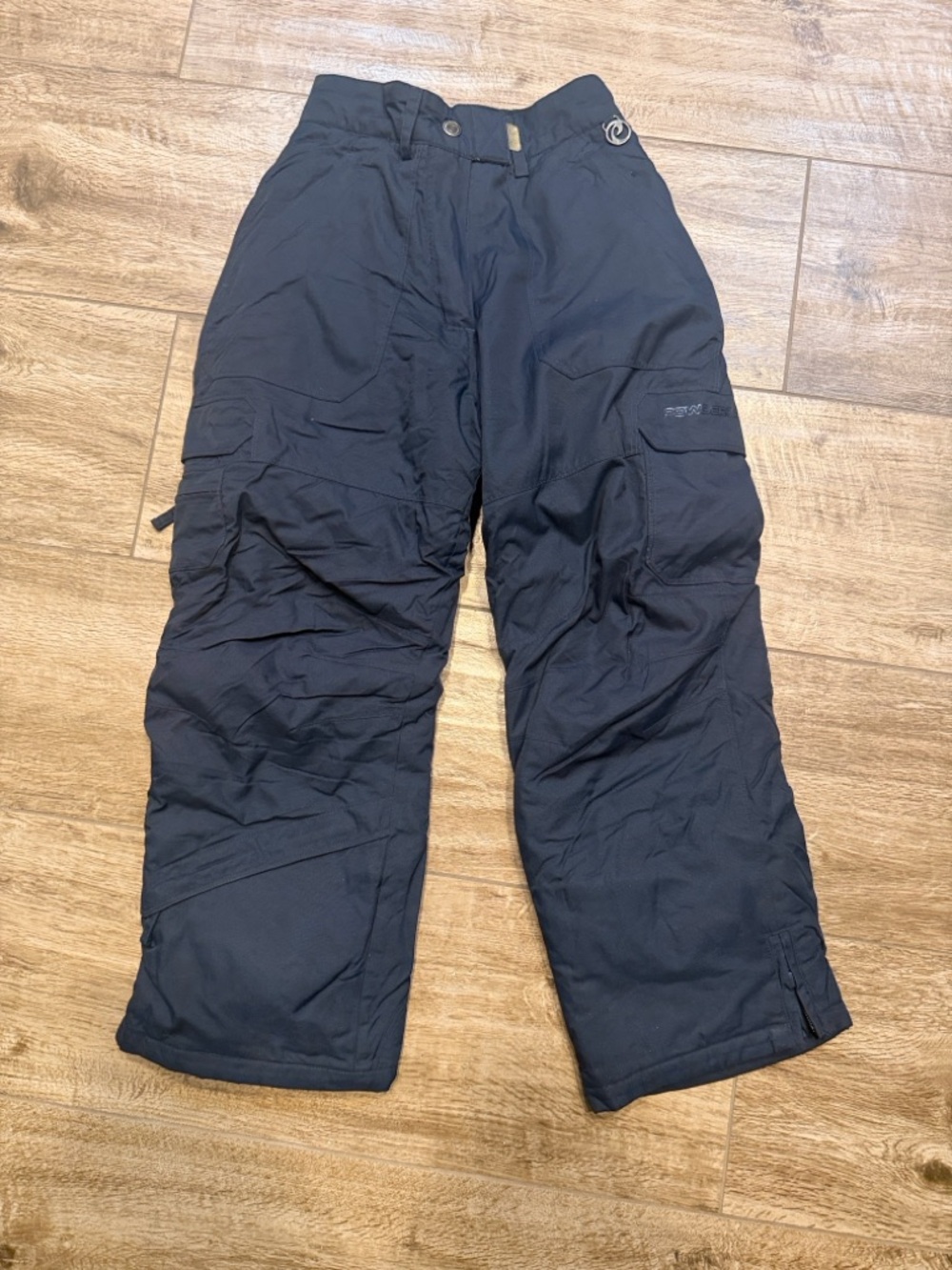 Powder Room lil Chicks Insulated Cargo Snow Pants Sz Small Navy